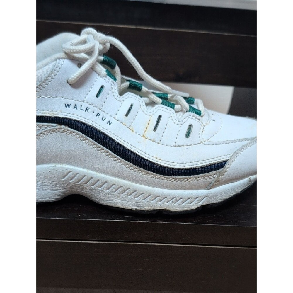 Easy Spirit Romy White Sneakers Green/Blue Accents Size 8M - Picture 8 of 10